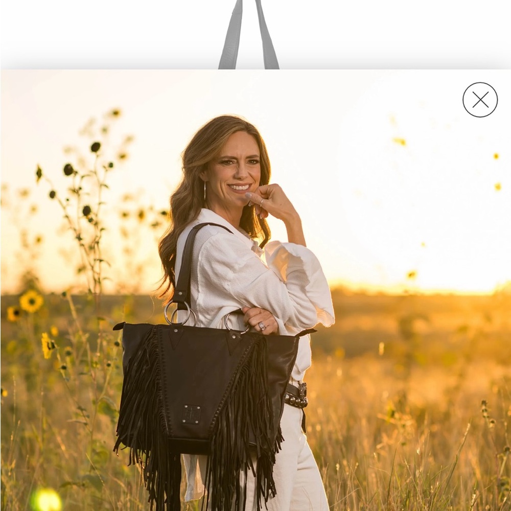 Black Fringe Women's Bag